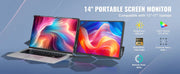Bild in Galerie-Viewer laden, SucceBuy 18.5 inch 1080P IPS Extended Swivel Portable Monitor for USB-C/USB-A/Mini HDMI Port with Mac/Wins/Android/Switch/PS5