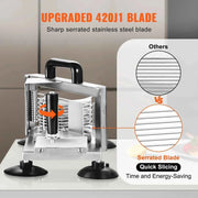 Load image into Gallery viewer, Amocart Tomato Slicer 3/16 inch Tomato Cutter Slicer Stainless Steel Heavy Duty Tomato Slicer Machine, Manual Tomato Slicer
