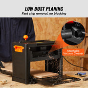 Load image into Gallery viewer, SucceBuy Electric Thickness Planer Benchtop 13inch Wood Planer with 3 Blades Two Speed 15-Amp 2000W for DIY Woodworking Planing
