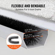 Bild in Galerie-Viewer laden, SucceBuy Gutter Brush 30 Ft Total Length 4.33 in Diameter Gutter Cleaning Tools Ground-Level Gutter Brush Leaf Guard for Gutters