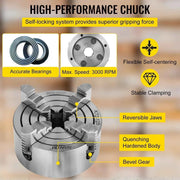 Load image into Gallery viewer, Amocart 4-Jaw Lathe Chuck K72-125 125 mm / K72-100 100 mm Reversible Jaw Metal Lathe Chuck Turning Machine Accessories
