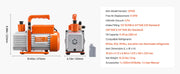 Load image into Gallery viewer, Amocart Vacuum Pump & Oil Bottle 3.5CFM/4CFM/5CFM 1-Stage or 6CFM 9CFM 2-Stage, R134a R22 R410a Systems Conditioner Maintenance