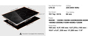 Load image into Gallery viewer, Amocart 2/4/5 Burners Built-in Induction Stove Top 12/24/30in Ceramic Glass Electric Cooktop For Household Commercial Cooking