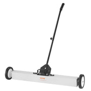 Load image into Gallery viewer, SucceBuy Rolling Magnetic Sweeper with Wheels Push-Type Magnetic Pick Up Sweeper Large Magnet Pickup Lawn Telescoping Sweeper