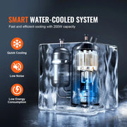 Load image into Gallery viewer, SucceBuy Industrial Water Chiller KH-6000 200W with Compressor 12 L Water Tank Capacity 7.8 L/min CO2 Laser Engraving Machine - AMOCART