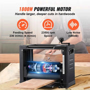 Load image into Gallery viewer, Amocart Thickness Planer 13inch Benchtop Planer with Two-Blade 15Amp 1800W Powerful Motor Low Noise for DIY Woodworking Planing