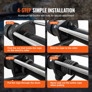 Load image into Gallery viewer, SucceBuy 8350/10000 lbs Synthetic Winch Rope 50ft Line String Cable Rope with Forged Winch Hook for ATV Car Outdoor Accessories - AMOCART
