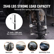 Load image into Gallery viewer, SucceBuy Coil Spring Compressor Tool 2 pcs Heavy Duty Strut Spring Compressor Set 2646 lbs Strut Spring Compressor for Truck ATV - AMOCART