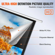 Load image into Gallery viewer, SucceBuy Electric Motorized Projector Screen 100in16:9 4K 1080 HD Wall Mount Movie Screen for Family Home Office Movie Theater