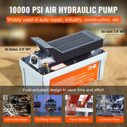 Bild in Galerie-Viewer laden, Amocart Air Hydraulic Pump 10,000 PSI 1/2 Gal Reservoir Foot Actuated Air Treadle for Auto Body Frame Machines & Pulling Post