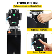 Load image into Gallery viewer, SucceBuy 14 Quart Hydraulic Pump Unit 3 HP 220V 2950 PSI 2 & 4 Post Lifts 3.5 Gal Reservoir Car Jack Power Suit for Auto Repair - AMOCART
