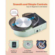 Load image into Gallery viewer, SucceBuy 3/6 inch Mini Pottery Wheel Turntable Forward Reverse Rotation Adjustable Speed Electric Clay Wheel for Kids and Adults