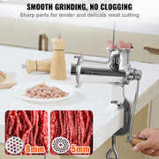 Load image into Gallery viewer, SucceBuy Manual Meat Grinder 304 Stainless Steel Hand Meat Grinder with Steel Table Clamp Meat Mincer Sausage Maker - AMOCART