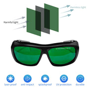 Load image into Gallery viewer, Laser Safety Glasses 190-2000nm 10600nm OD6 CO2 Laser Protection goggles 1064 532 200-2000nm IPL laser glasses Laser protection