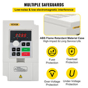 Load image into Gallery viewer, SucceBuy 2.2/3/4/7.5KW VFD Frequency Inverter 110V/220V 1/3P Input 3P Output Variable Frequency Drive CNC Motor Converter