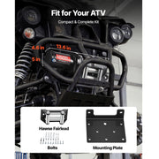 Load image into Gallery viewer, Amocart 4500LBS Electric Winch 12V ATV/UTV Winch with 39ft Steel Wire Rope Wireless & Wired Remote Control for Towing Off-Road