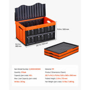 Bild in Galerie-Viewer laden, Amocart 45L 3Packs Plastic Collapsible Storage Bins with Lids Stackable Folding Storage Crates Baskets for Home Organizing