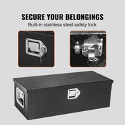 Bild in Galerie-Viewer laden, Amocart Heavy Duty Aluminum Truck Bed Tool Box, Diamond Plate Tool Box with Side Handle and Lock Keys for Pickup, Truck Bed, RV