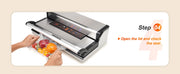 Bild in Galerie-Viewer laden, Amocart Commercial Vacuum Sealer Machine Multifunction Automatic Food Packaging with Bag Roll Storage Cutter for Home Kitchen