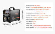 Bild in Galerie-Viewer laden, SucceBuy 5-in-1 MIG Welder 200Amp Pluse Mig Welding Machine Gas MIG/Flux Core MIG/Stick/Lift TIG/AU TIG with LCD Screen Display