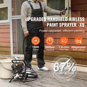 Load image into Gallery viewer, SucceBuy 750W 950W Airless Paint Sprayer 3000PSI High Efficiency Electric Airless Sprayer Handheld Paint Sprayers Home Interior