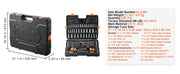 Load image into Gallery viewer, Amocart Mechanics Tool Set and Socket Set 1/4" 3/8" 1/2" Drive Deep Standard Sockets 450 Pcs SAE and Metric Mechanic Tool Kit