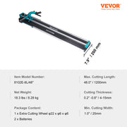 Load image into Gallery viewer, SucceBuy Manual Tile Cutter Porcelain Ceramic Tile Cutter with Tungsten Carbide Cutting Wheel Infrared Positioning Anti-Skid - AMOCART