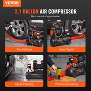 Load image into Gallery viewer, Amocart Silent Air Compressor 9L 18L 24L 35L Quiet Oil-free Portable Air Pump for Home Repair Tire Inflation Whisper Compressor