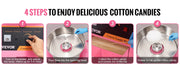 Charger l'image dans la visionneuse de galerie, Amocart Electric Cotton Candy Machine with Cart 1000W Commercial Floss Maker with Stainless Steel Bowl Sugar Scoop and Drawer