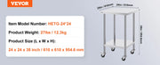Bild in Galerie-Viewer laden, SucceBuy Stainless Steel Work Table 500 LBS Load Capacity w/4 Wheels 3 Adjustable Height Levels Heavy Duty Food Prep Worktable