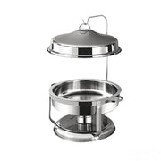 Bild in Galerie-Viewer laden, Amocart 4 Pack Chafing Dish Buffet Set Stainless Steel Chafer w/4 Full Size Pan Round Catering Warmer Server for Party Banquets