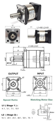 Bild in Galerie-Viewer laden, 65W-130W Nema23 57mm DC Brushless Motor BLDC Paired with 57mm Planetary Gearbox NMRV030 Worm Gear Reducer Applied To UAV