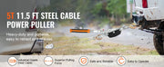 Load image into Gallery viewer, SucceBuy 5T Come Along Winch Ratchet Power Puller Tool with 11.5ft Steel Cable Automotive Hoist Cable Puller for Vehicle Rescue