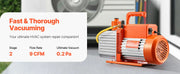Load image into Gallery viewer, Amocart Vacuum Pump & Oil Bottle 3.5CFM/4CFM/5CFM 1-Stage or 6CFM 9CFM 2-Stage, R134a R22 R410a Systems Conditioner Maintenance