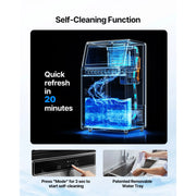 Load image into Gallery viewer, SucceBuy Commercial Ice Maker Machine 130Lbs/24H with 33Lbs Storage 45 Cubes per Cycle Stainless Steel Freestanding for Home