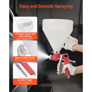 Load image into Gallery viewer, SucceBuy Air Texture Spray Gun 1.45 Gallon Air Hopper Spray Gun Professional Drywall Texture Painting Sprayer with 3 Nozzles - AMOCART
