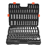 Load image into Gallery viewer, SucceBuy Socket Set 3/8 & 1/4 & 1/2 in Drive Socket Tool Set SAE and Metric Chrome Plated CR-V Alloy Steel for Automotive Repair - AMOCART