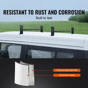 Load image into Gallery viewer, Amocart Van Roof Ladder Rack 2/3 Bars Alloy Steel Roof Racks 500/750 LBS Capacity Rain-Gutter Roof Rack Van Ladder Rack for Van