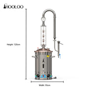Load image into Gallery viewer, HOOLOO CT30Cu Distiller Small Home Brewing 220V/110V Moonshine Still Machine Rectification Brewing Equipment Whiskey Brandy Rum