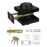 Bild in Galerie-Viewer laden, Amocart Deadbolt Lock Square Single Cylinder Dead Bolt Keyed Fits Standard Size Interior Exterior Doors Full Metal 3 Keys
