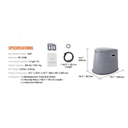 Bild in Galerie-Viewer laden, Amocart Portable Toilet for Camping Porta Potty with 1.3G Detachable Inner Bucket Travel Toilet for Outdoor Camping Travel