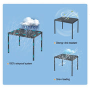 Load image into Gallery viewer, Customized Waterproof Sunshade Glass Sliding Outdoor Pergola Aluminum Motorized Louvered Pergola with Motorized Roof