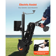 Load image into Gallery viewer, Amocart 500lbs Tongue Boat Trailer Dolly 13-23.2in Height Adjustable Manual or Electric Wrench Drive RVs Mover for Cargo Moving