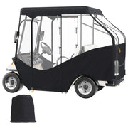 Bild in Galerie-Viewer laden, Amocart Golf Cart Enclosure 420D Polyester Driving Enclosure with 4-Sided Transparent Windows 4 Passenger Club Car Cover