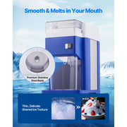 Load image into Gallery viewer, SucceBuy 1.8L Commercial Ice Shaver Machine Electric Snow Cone Machine Stainless Steel Blades Shaved Ice Maker for Dessert Home - AMOCART