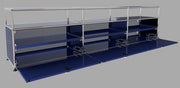 Charger l'image dans la visionneuse de galerie, Meuble TV Meubles de Rangement Meuble d'Angle Meuble de Rangement en Métal Vitrine Meubles de Salon