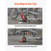 Load image into Gallery viewer, SucceBuy Dirt Bike Lift Stand, 1200lbs Motorcycle Jack Lift Stand and Hydraulic Lift Stand Adjustable Height for Dirtbike Repair - AMOCART