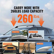 Load image into Gallery viewer, Amocart Roof Rack Cross Bars Compatible with Toyota RAV4 2019-2023 160lbs Load Capacity Aluminum Anti-Rust Crossbars with Locks