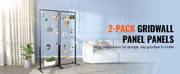 Load image into Gallery viewer, SucceBuy Grid Wall Panels Tower Wire Gridwall Display Racks Double Side Gridwall Panels for Art Craft Shows Retail Shop w/ Hooks