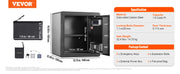 Load image into Gallery viewer, Amocart Electric Safe 2.2/1.8 Cubic Feet Fingerprint&Digital Security Cabinet Safe W/ Fire-proof Bag for Cash Jewelry Documents